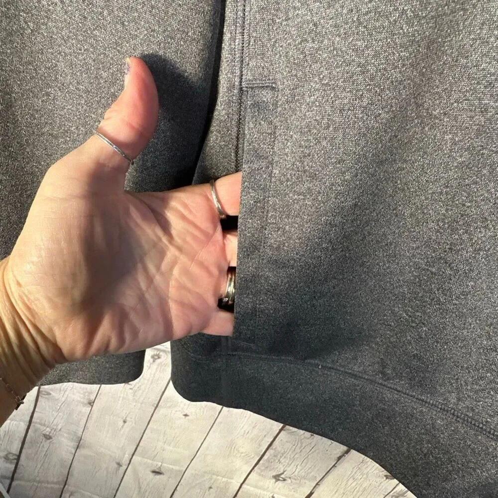 Alo Yoga Jacket Womens Large Full Zip‎ Gray DoTerra Patch Run Sports